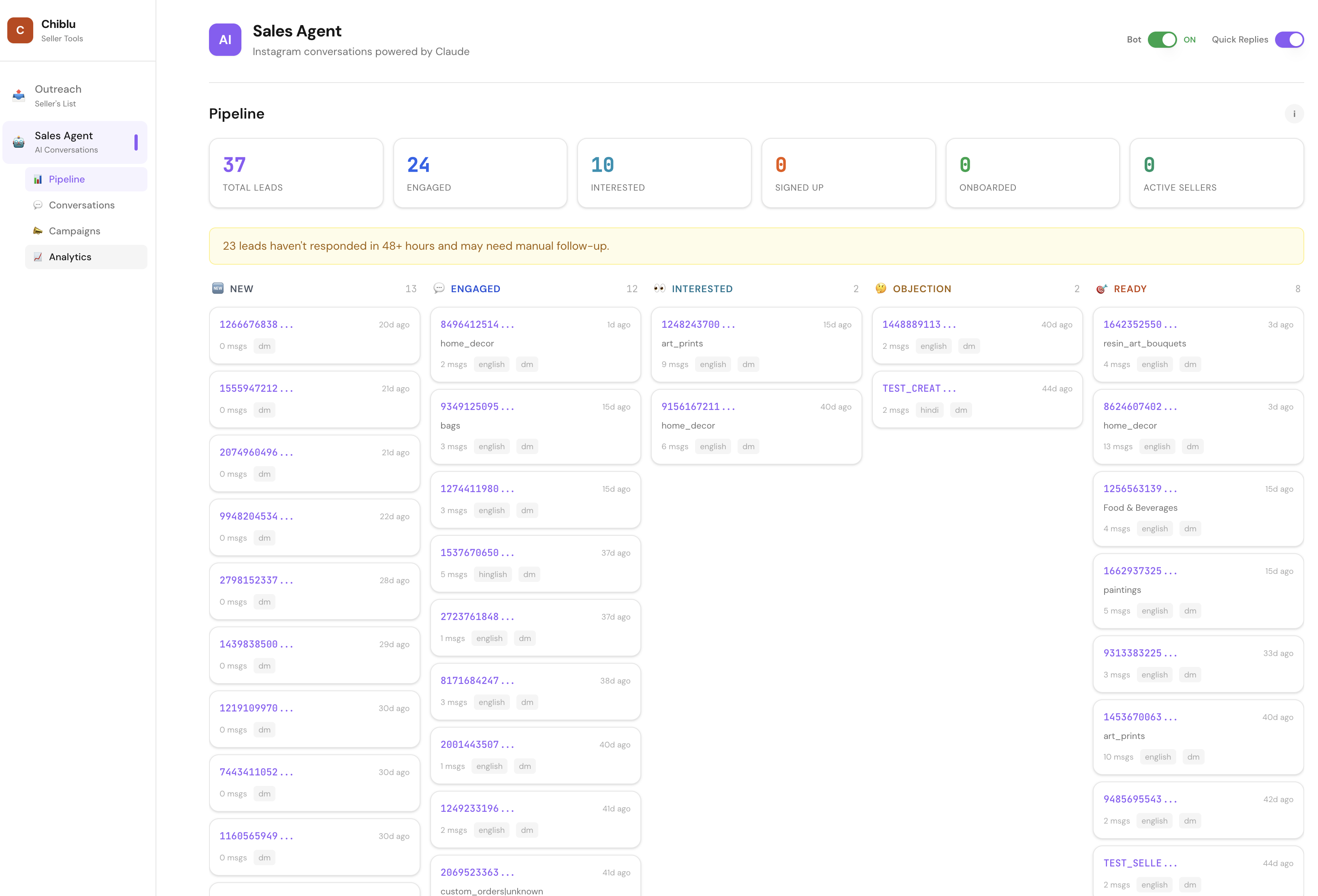 Social & Sales Agents