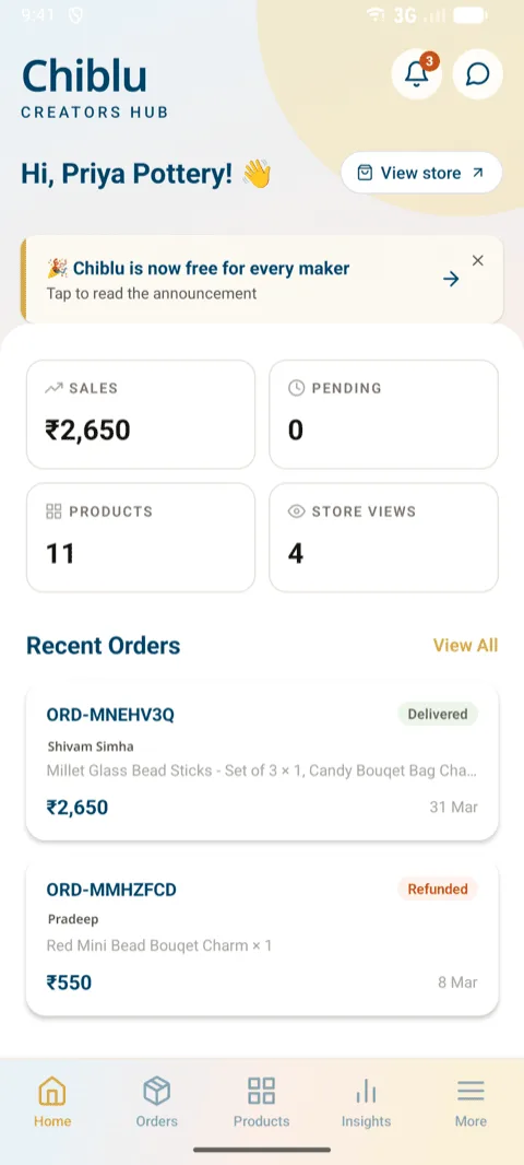 Seller app