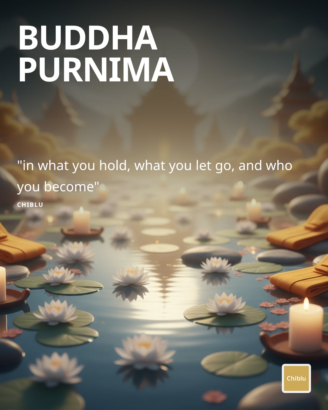 Buddha Purnima festival post — a real festival fire from the calendar