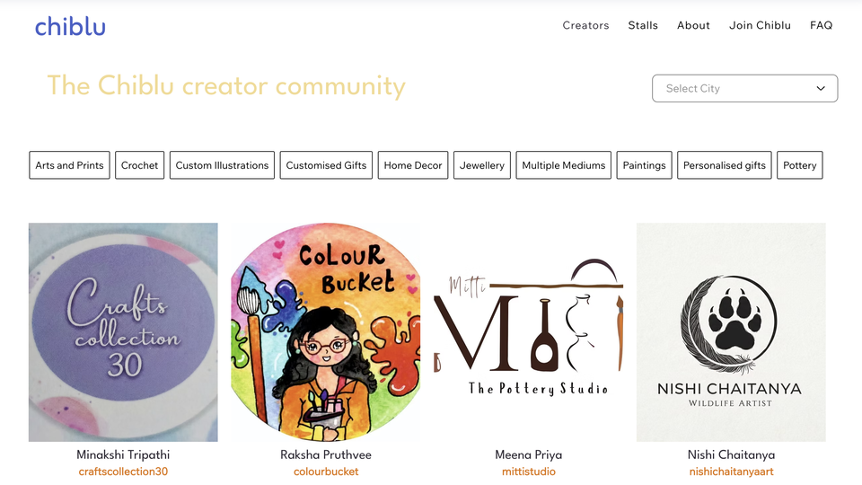 The Chiblu V1 creator directory